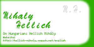 mihaly hellich business card